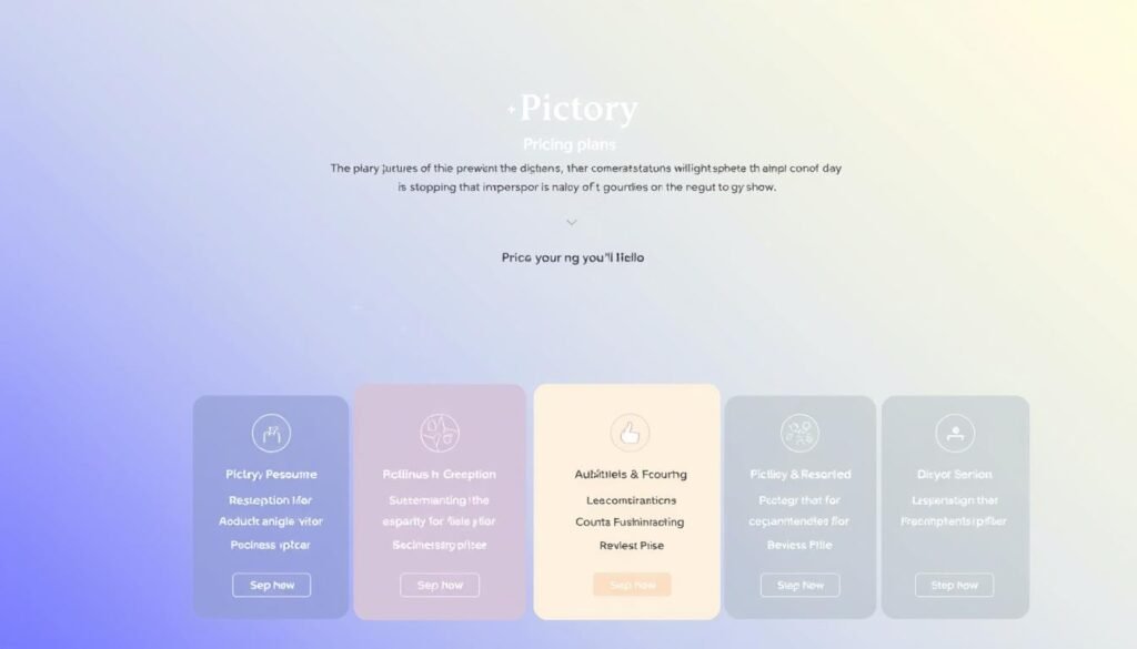 Pictory's pricing plans
